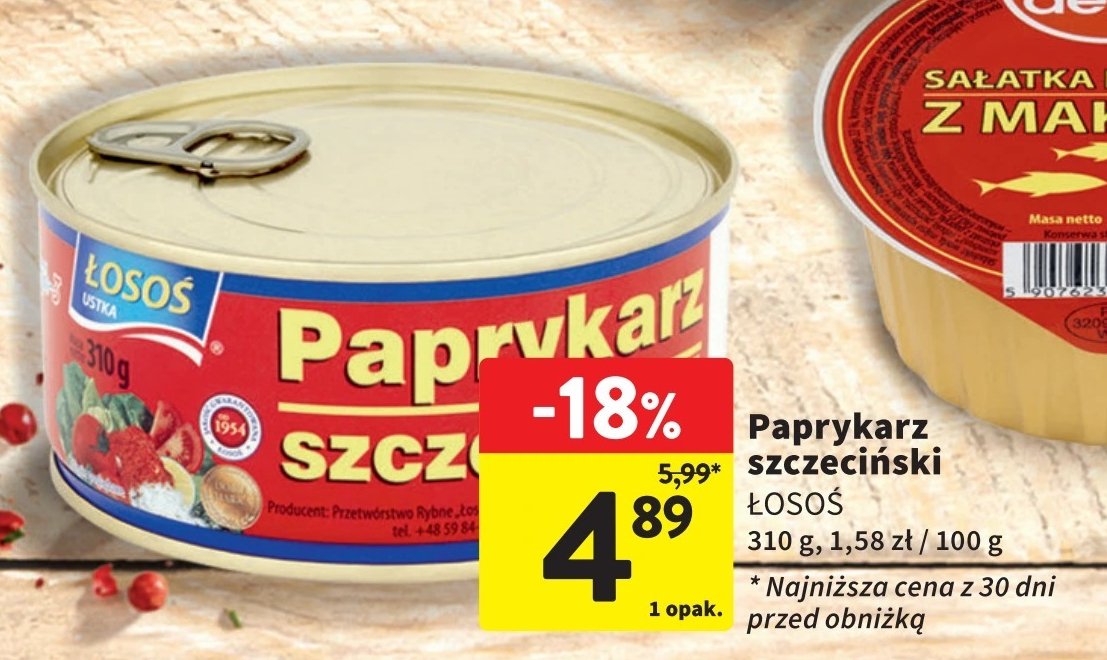 Paprykarz szczeciński Łosoś ustka promocja w Intermarche