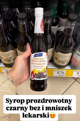 Syrop prozdrowotny czarny bez i mniszek lekarski Excellence promocja w Dino