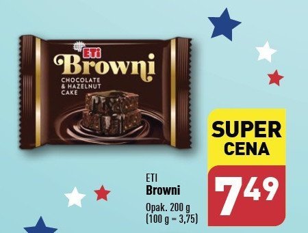 Ciastko browni z orzechami Eti promocja