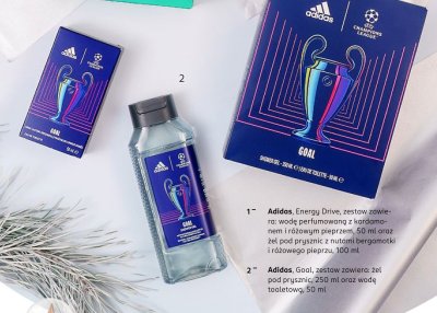 Zestaw kosmetyków dla mężczyzn Goal Adidas promocja w Rossmann