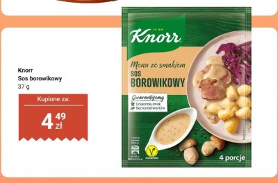 Sos borowikowy promocja w Dino