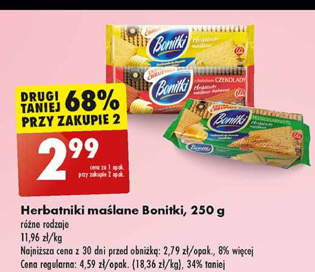 Herbatniki maślane Bonitki promocja