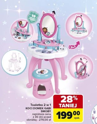Toaletka 2 w 1 KOCI DOMEK GABI SMOBY promocja w Carrefour
