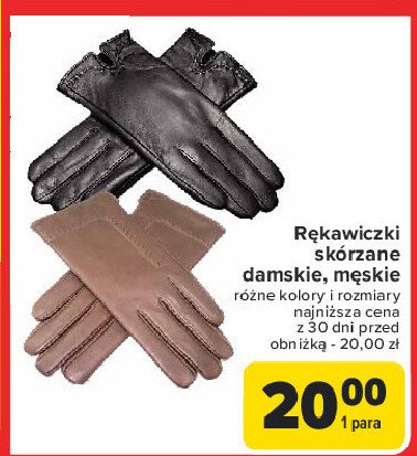 Rękawiczki skórzane damskie promocja