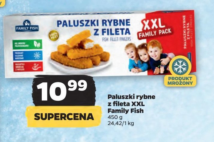 Paluszki rybne z fileta panierowane Family fish promocja