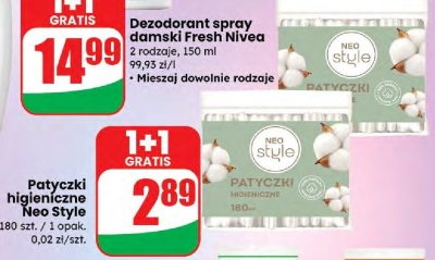 Patyczki higieniczne Neo Style promocja w Dino