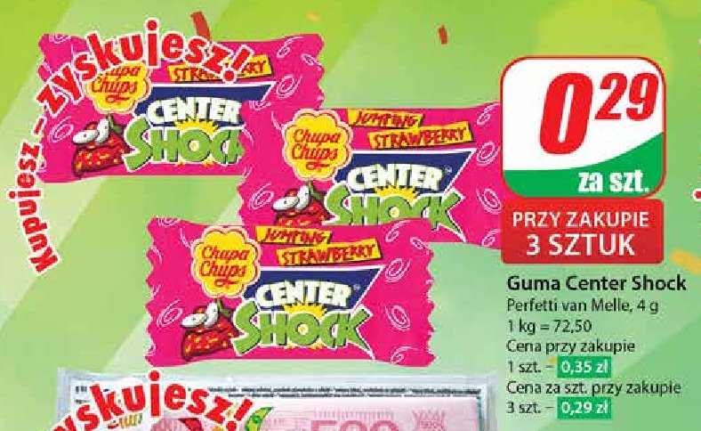 Guma jumping strawberry Center shock promocja