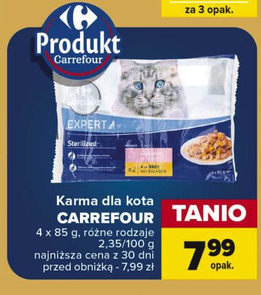 Karma dla kota sterilkat Carrefour expert promocja