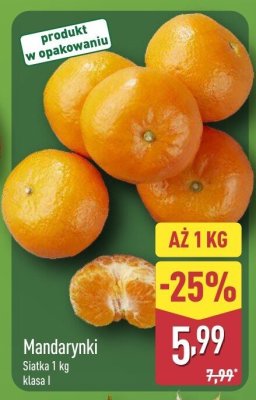 Mandarynki klasa I promocja w Aldi