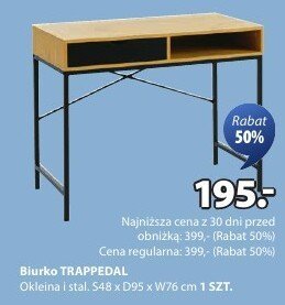 Biurko TRAPPEDAL promocja w Jysk