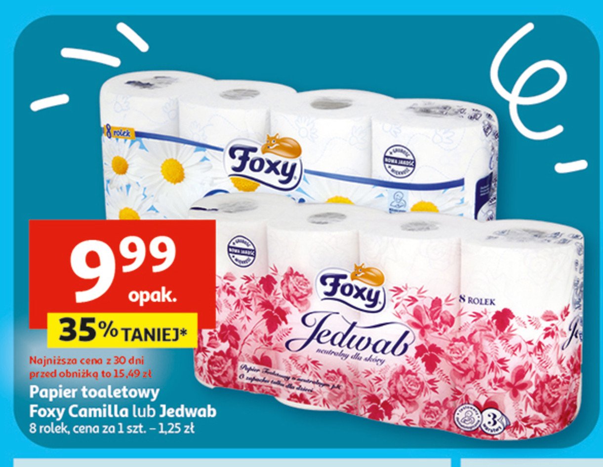 Papier toaletowy Foxy jedwab promocja w Auchan