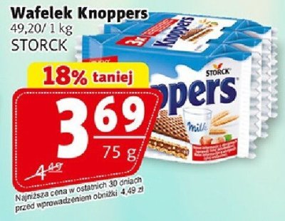 Wafelek Knoppers STORCK promocja w Prim Market