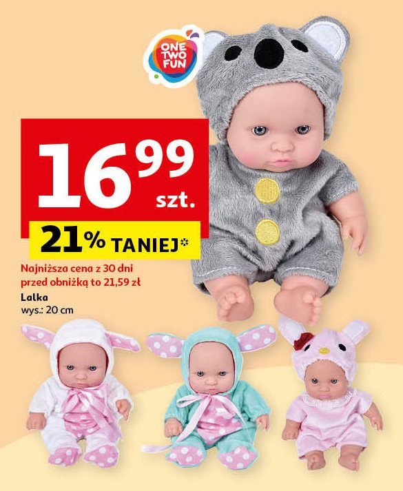 Lalka bobas otf 20 cm koala One two fun promocja