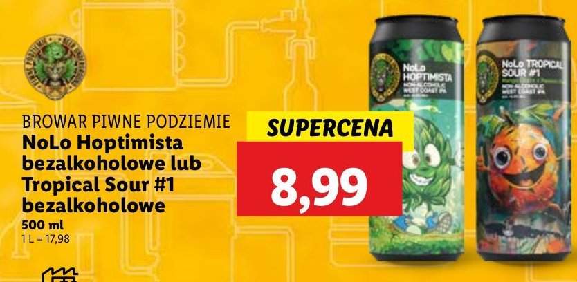 Piwo tropical sour PIWNE PODZIEMIE promocja w Lidl
