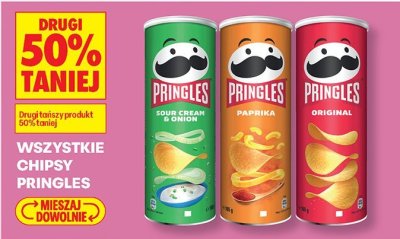 Chipsy Pringles Sour Cream & Onion promocja w Biedronka