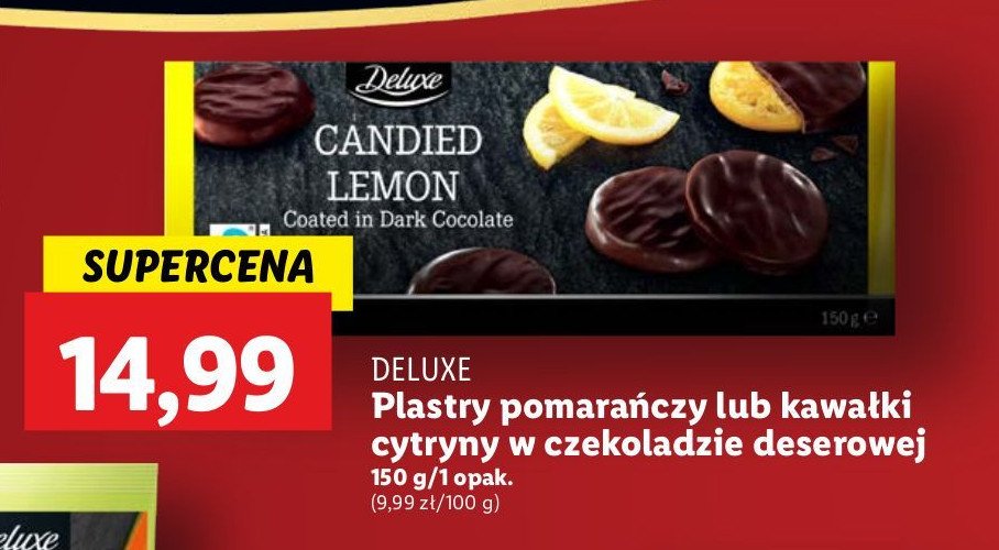 Pomarańcza oblana czekoladą deserową Deluxe promocja