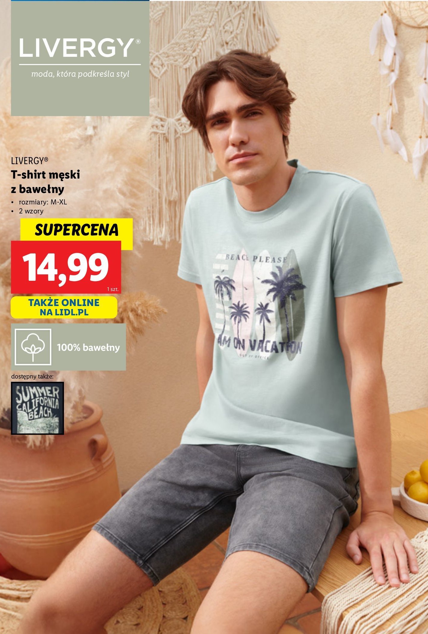 T-shirt bawełna Livergy promocja w Lidl