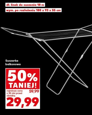 Suszarka balkonowa promocja w Kaufland