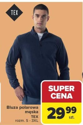 Bluza polarowa męska TEX rozm. S - 3XL promocja w Carrefour