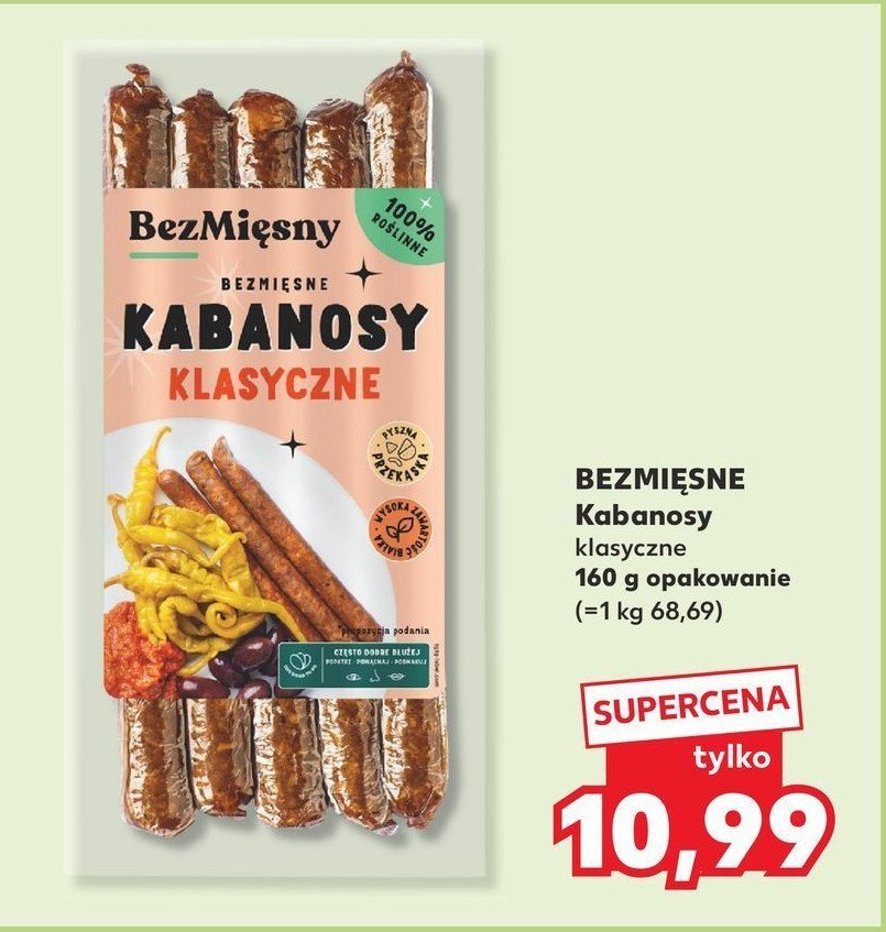 Bezmięsne kabanosy klasyczne Bezmięsny promocja