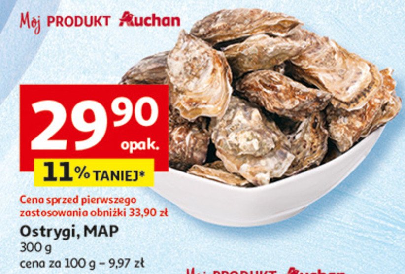 Ostrygi promocja w Auchan