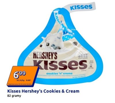 Ciasteczka Kisses Cookies & Cream promocja w Action