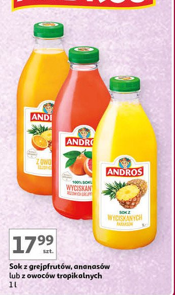 Sok z owoców egzotycznych Andros promocja