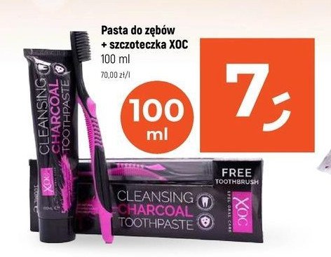 Pasta do zębów charcoal + szczoteczka promocja w Dealz