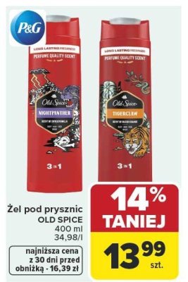 Żel pod prysznic Old Spice Nightpanther promocja w Carrefour