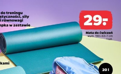 Mata do ćwiczeń 190x63x1 cm Netto promocja w Netto