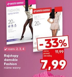 Rajstopy damskie fashion 20 den Sesto senso promocja