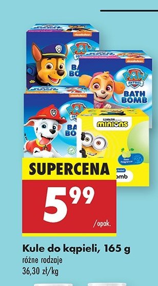 Kula do kąpieli psi patrol chase promocja w Biedronka