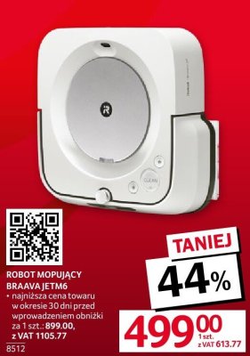 Robot mopujący ROBOT MOPUJĄCY BRAAVA JETM6 promocja w Selgros