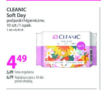 Podpaski soft Cleanic promocja