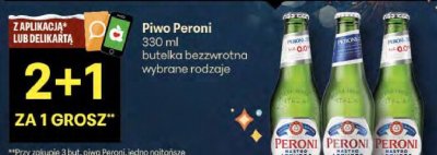 Piwo Peroni promocja w Delikatesy Centrum