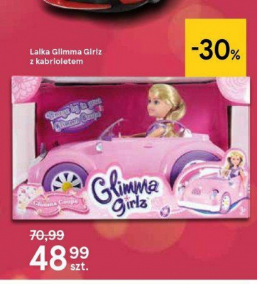 Lalka glimma girlz z kabrioletem promocja