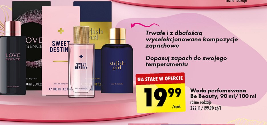 Woda perfumowana love essence Be beauty care promocja
