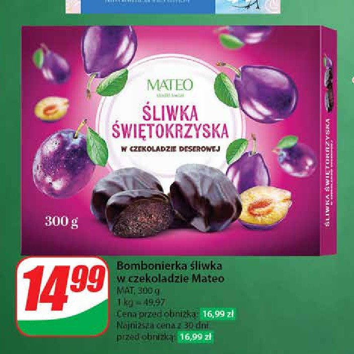 Śliwka w czekoladzie MATEO (STARACHOWICE) promocja