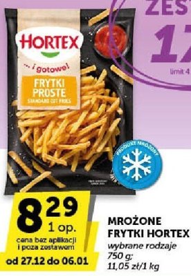 Frytki mrożone Hortex promocja w Euro Sklep