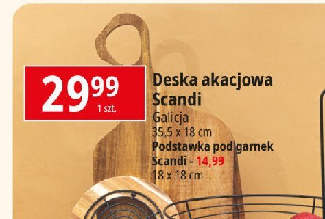 Deska bambusowa scandi 35.5 z 18 cm Galicja promocja