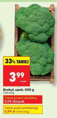 Brokuł, opak. 500 g promocja w Biedronka