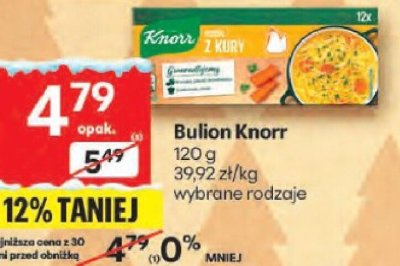 Bulion Knorr wybrane rodzaje 120g promocja w Delikatesy Centrum