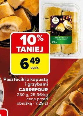 Paszteciki z kapustą i grzybami Carrefour promocja w Carrefour