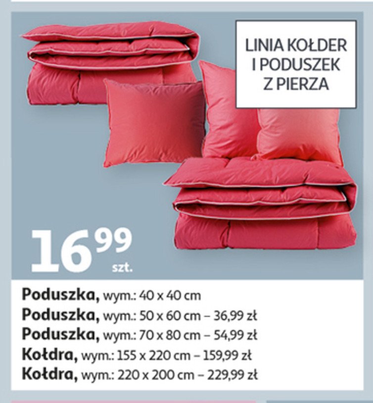 Ko艂dra pierze 155 x 220 cm promocja