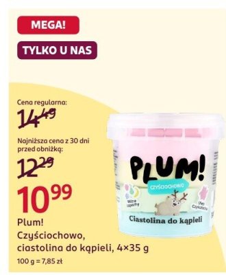 Czyściochowo, ciastolina do kąpieli promocja w Rossmann