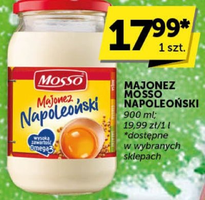 Majonez Mosso Napoleoński promocja w Groszek
