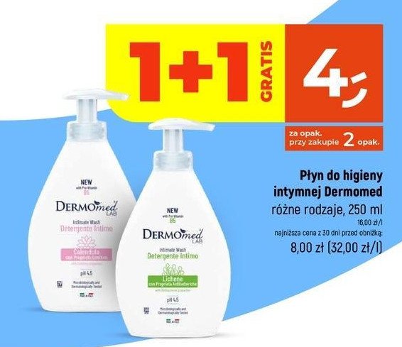 Płyn do higieny intymnej calendula Dermomed promocja