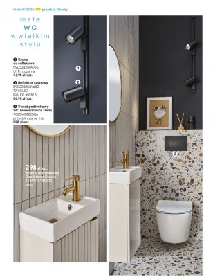 Bateria umywalkowa GoodHome Owens złota promocja w Castorama