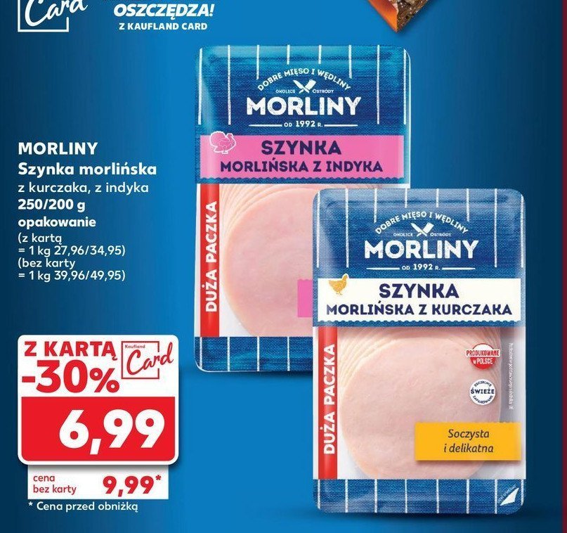 Szynka morlińska z indyka Morliny promocja