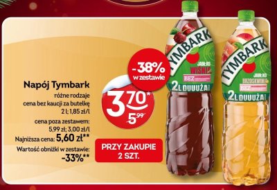 Napój Tymbark różne rodzaje 2l promocja w Żabka